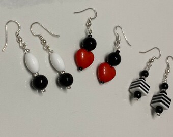 Pretty Dangly Earring Retro Mix