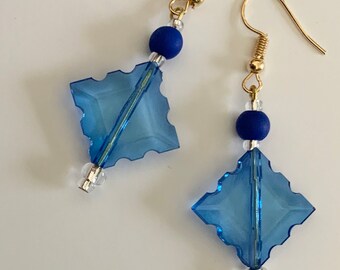 Blue Dangle Earrings
