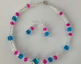 Pretty Sparkle Necklace and Earrings