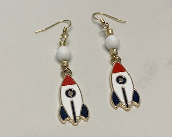 Dangling Rocket Earrings