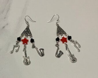 Dangly Music Earrings