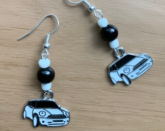 Little Car Charm Dangle Earrings