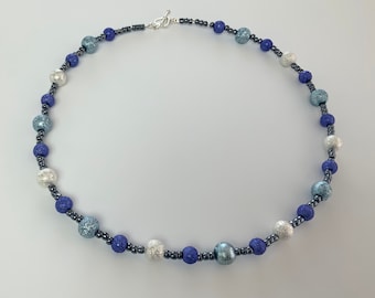 Blue Besded Necklace