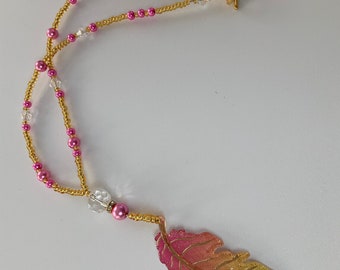 Large Leaf Pendant Necklace