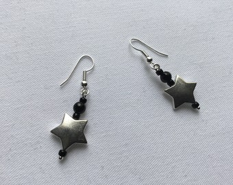 Silver Star Earrings