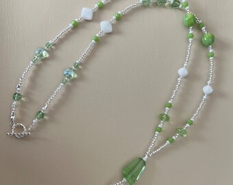 Green Bead Lanyard