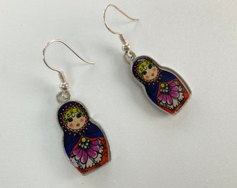 Russian Doll Charm Earrings