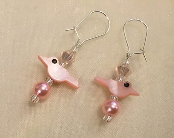 Pale Pink Bead Earrings