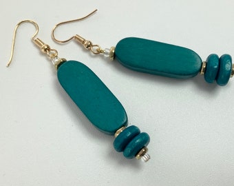 Turquoise Long Dangly Earrings