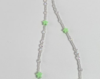 Light Green Star Bead Glasses Chain