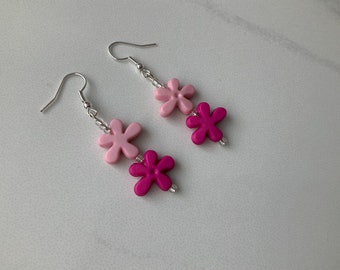 Pink splash Earrings