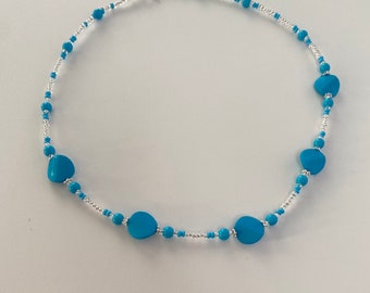 Blue Beaded Necklace