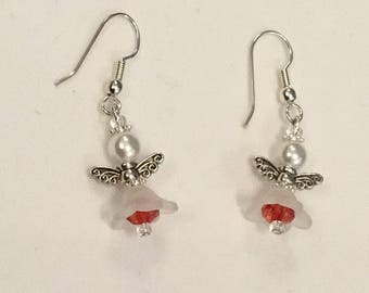 Pretty Christmas fairy/angel earrings