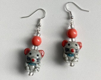 Little Mouse Dangle Earrings