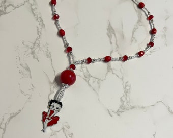 Betty Boop Beaded Necklace