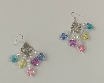 Dangly Butterfly Earrings