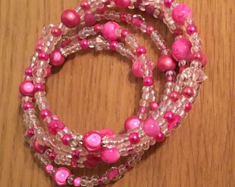 Pink memory bracelet