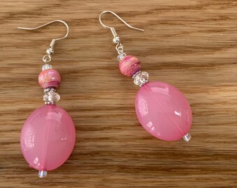 Pretty Pink Dangle Earrings