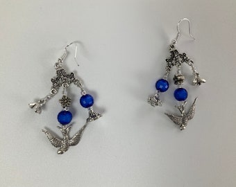 Dangly Blue Earrings