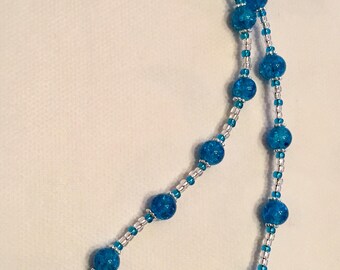 Bright Turquiose beaded necklace