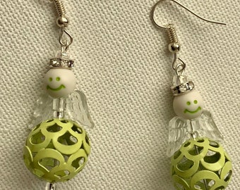 Green Fairy Earrings