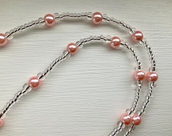 Pretty Pink Pearl Bead Spectacle Chain