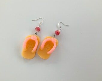 Yellow Flip Flop Earrings
