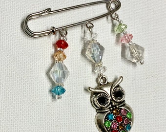 Owl Pendant Brooch