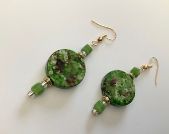 Pretty Green Dangle Earrings
