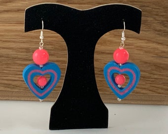 Heart Dangly Earrings