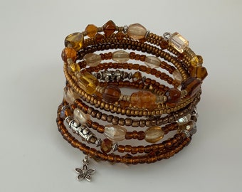 Brown Boho Style Memory Bracelet