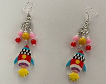 Rocket Dangle Earrings