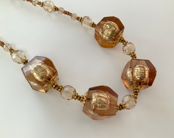 Brown Chunky Choker Necklace