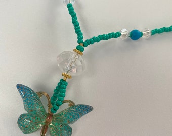 Pretty Butterfly Pendant Necklace