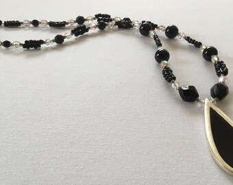 Black Pendant Necklace