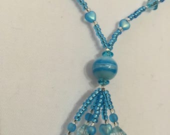 Turquoise blue necklace