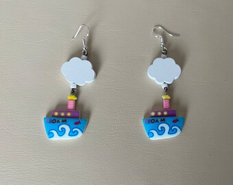 Boat Dangle Earrings
