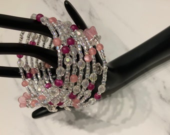 Pink Memory Bangle