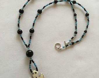 Lizard pendant necklace
