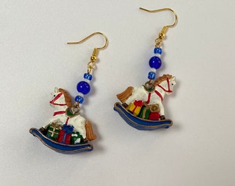 Dangly Rocking Horse Earrings