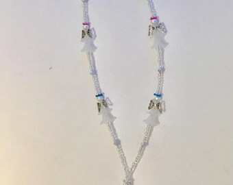 Christmas angel necklace