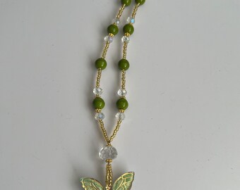 Green Butterfly Necklace