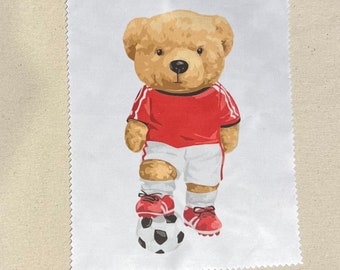 Football Teddy Glasses Lens Cloth