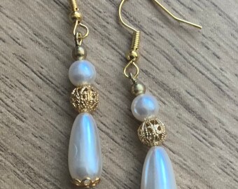 Pearly Drop Earrings