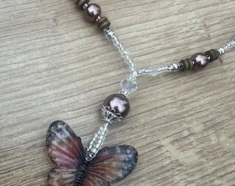 Pretty Butterfly Pendant Necklace