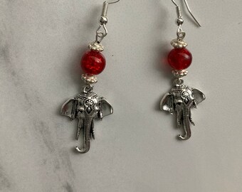 Elephant Charm Earrings