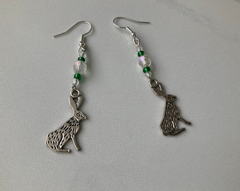 Rabbit Charm Dangle Earrings