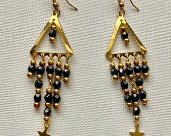 Pretty Triangle Dangly Earrings