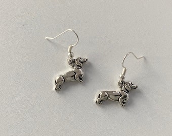 Little Dog Charm Earrings