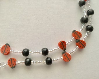 Ladybird Beaded spectacle chain
